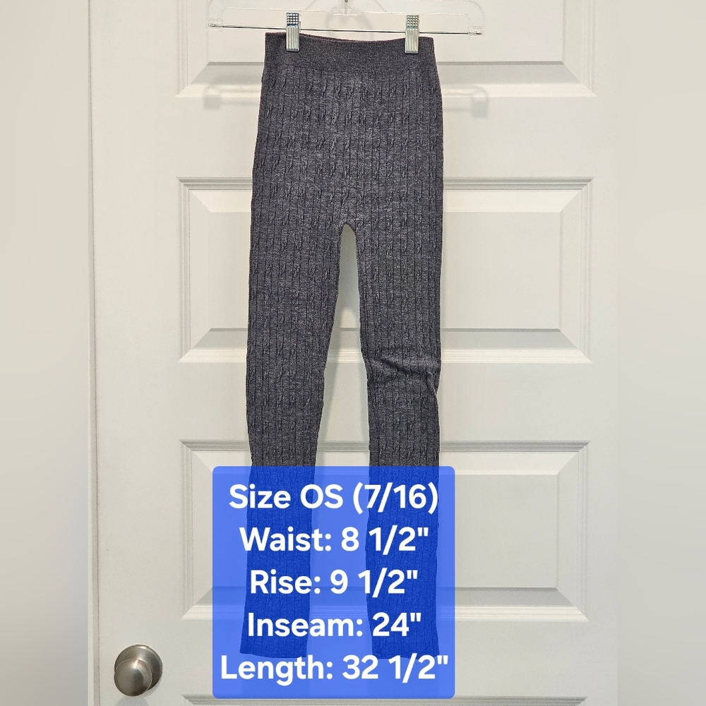 Star Ride Girl's Textured Leggings, GUC, Size OS (7/16)